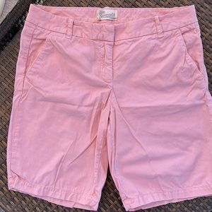 J Crew Bermuda Shorts 100% Cotton Pale Pink